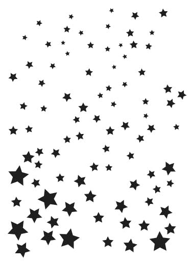 Stars Stencil / Plantilla de Estrellas Descontinuado The Crafters Workshop