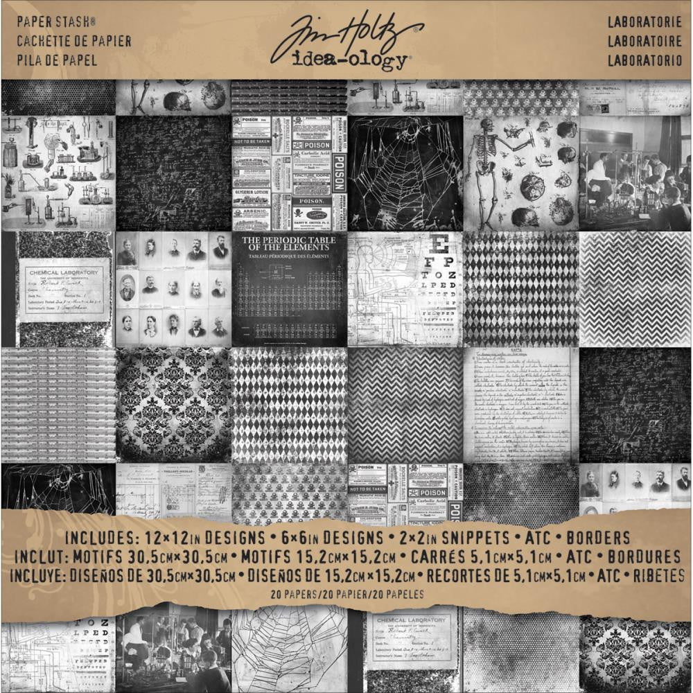Block de Papel / Tim Holtz Paper Stash Laboratorie Descontinuado Tim Holtz