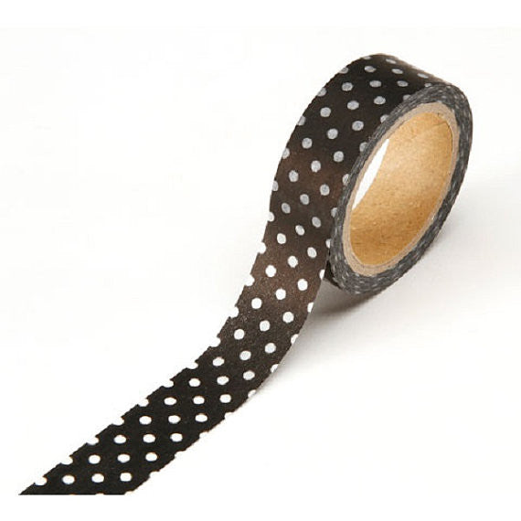 Washi Tape Black / Cinta Adhesiva Negra Washi Tape Darice