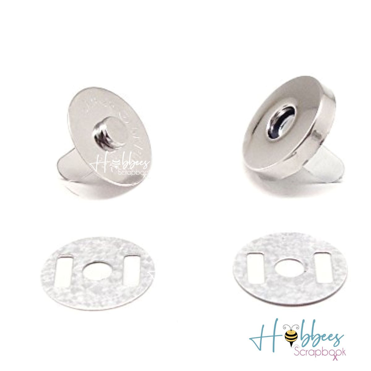 2 Broches Magnéticos Niquelados Accesorios Hobbees