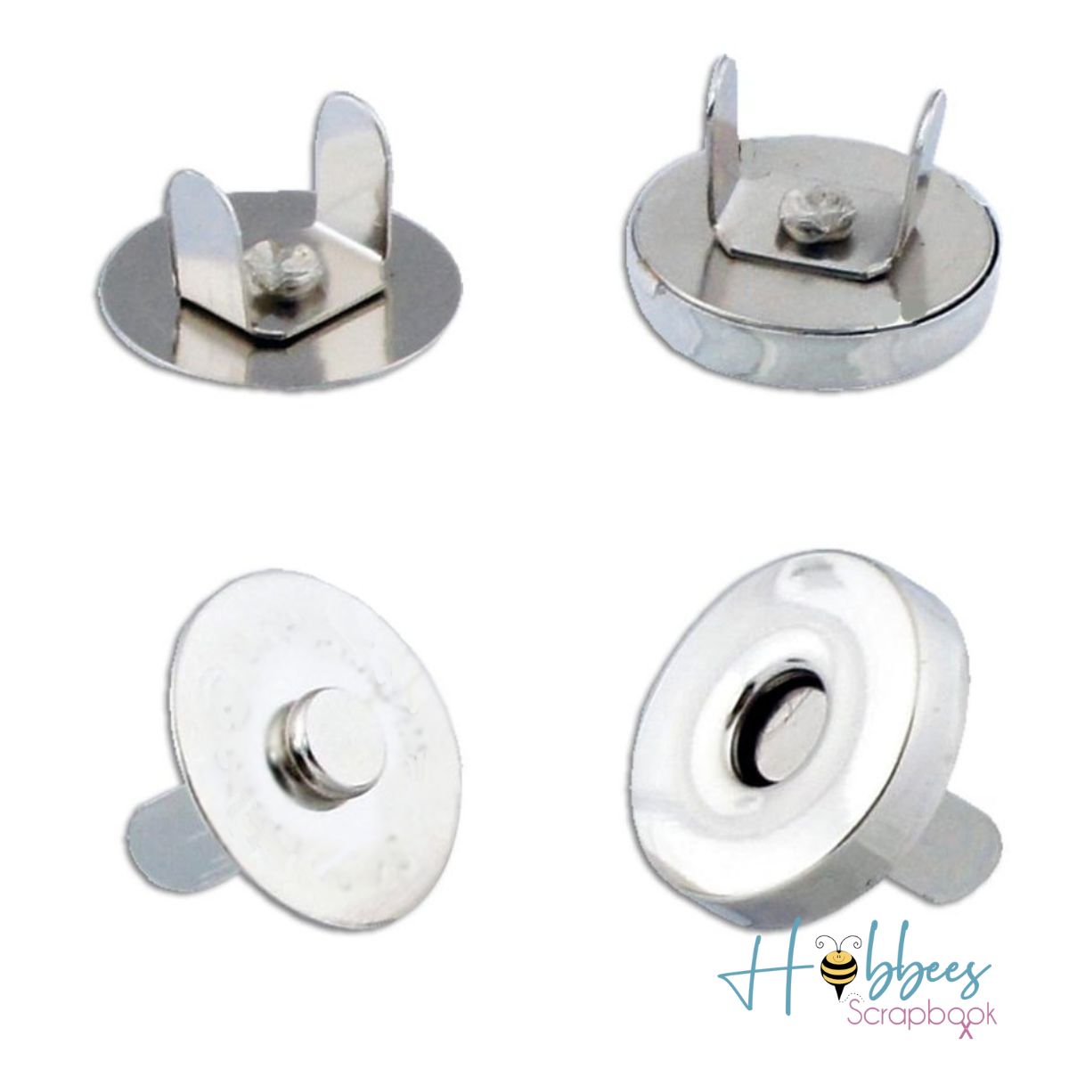 2 Broches Magnéticos Niquelados Accesorios Hobbees