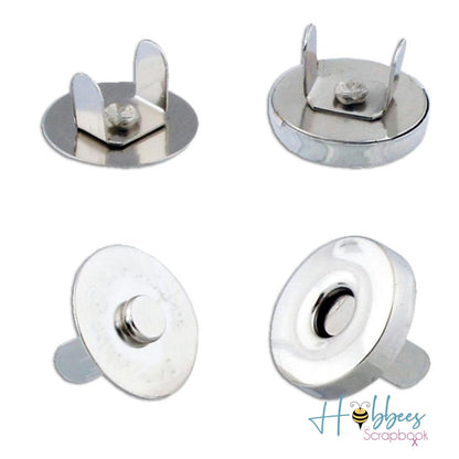 2 Broches Magnéticos Niquelados Accesorios Hobbees