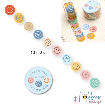 Botones de Washi Tape Adhesivos Adhesivos / Pegamentos Hobbees