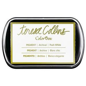 Teresa Collins Pigment Posh White / Tinta para Sellos Color Blanco Descontinuado Colorbox