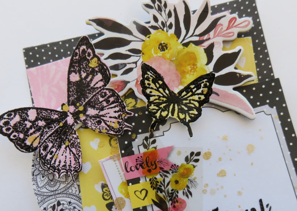 Butterfly Kisses Stamps / Sellos de Polímero de Mariposas Sellos BoBunny