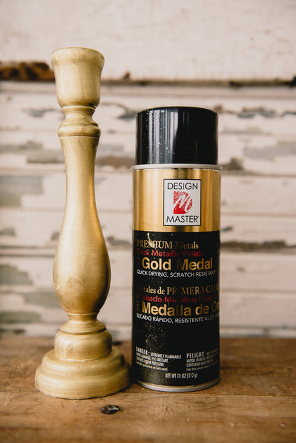 Premium Metals Spray Paint Pure Gold / Pintura en Spray Oro Puro Descontinuado Design Master