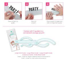 Thickers Alphabet Alignment Guides / Guías de Alineación para Alfabeto Herramientas American Crafts