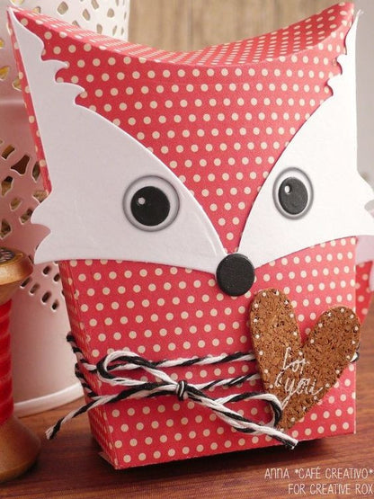 Thinlits Owl &amp; Fox Box Die / Suaje de Corte Caja de Búho y Zorro Dados de Corte / Suajes / Troqueles Sizzix