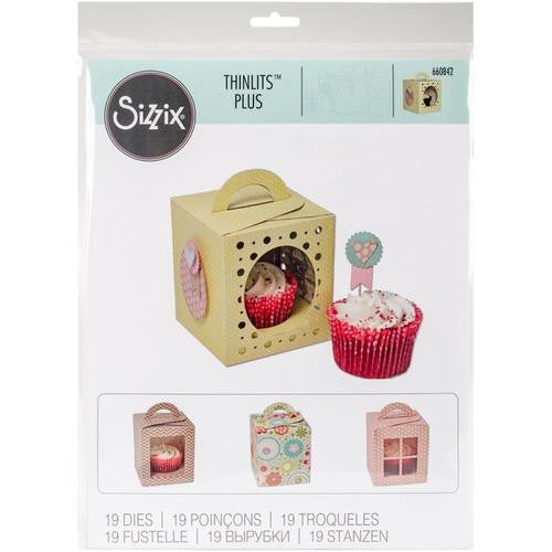 Thinlits Plus Box Cupcake Die / Suaje de Corte Caja para Cupcake Descontinuado Sizzix