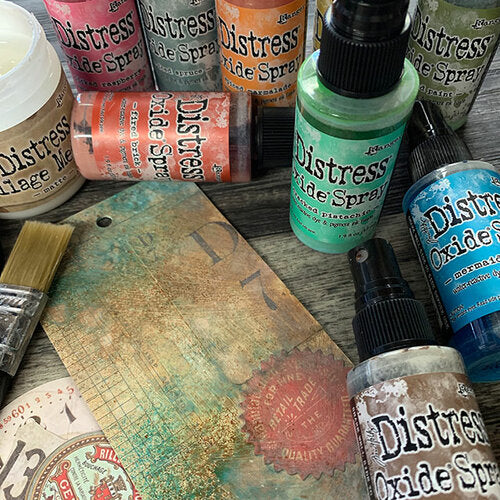 Distress Oxide Spray Black Soot / Tinta en Spray Negro Pintura y Medios Mixtos Ranger