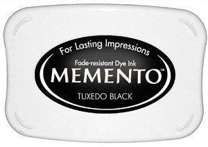 Tuxedo Black Memento / Cojín de Tinta para Sellos Negro Tintas TSUKINEKO