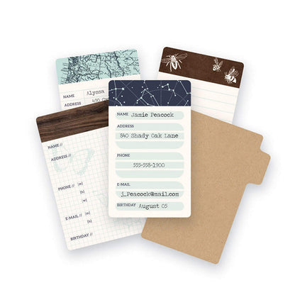 We R Typecast Mini Card Set 10/Pkg / Mini Tarjetas Agendas y Journals We R Memory Keepers