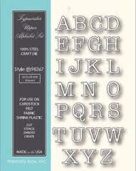 Typewriter Uppercase Alphabet Dies / Suaje de Corte Alfabeto Dados de Corte / Suajes / Troqueles Memory Box