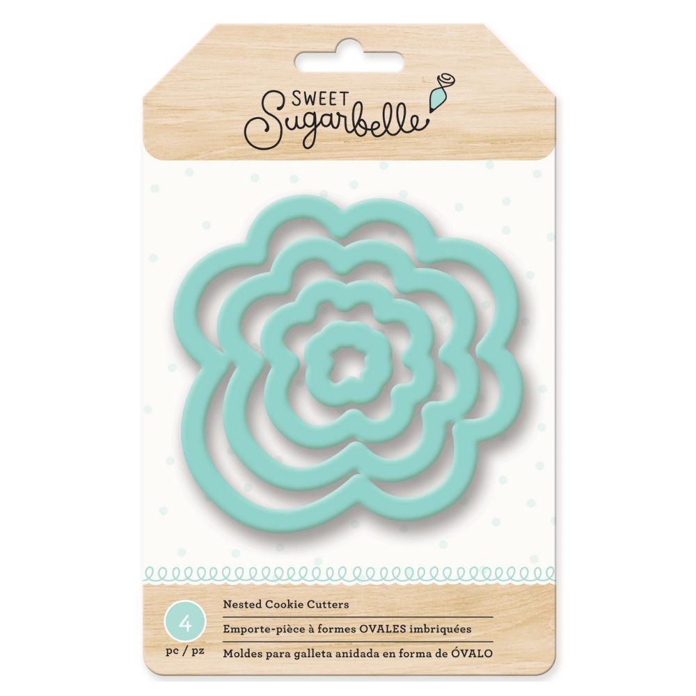 Nested Cookie Cutter Set Flower / 4 Cortadores de Galletas Repostería Sugarbelle