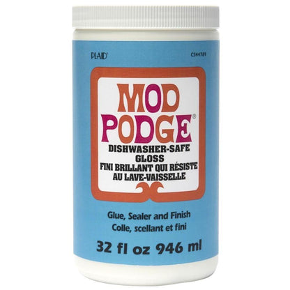 Mod Podge Dishwasher Safe Gloss / Pegamento a Base de Agua 946 ml Adhesivos / Pegamentos Plaid