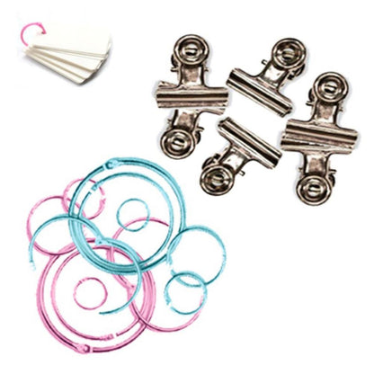 Album Hardware Kit / Argollas y Clips para Albumes y Agendas Adornos / Embellishments Heidi Swapp