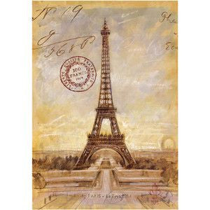 Vintage Eiffel Tower Cling Stamp / Sello de Goma Torre Eiffel Descontinuado Big Red