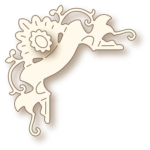 Vivianna Corner / Suaje de corte de Esquina Adornada Dados de Corte / Suajes / Troqueles Wild Rose Studio