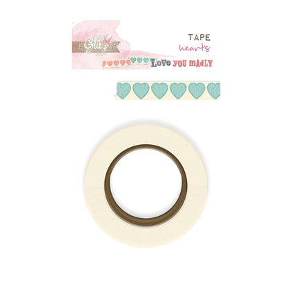Washi Tape Hearts / Cinta Adhesiva Descontinuado Glitzpiration