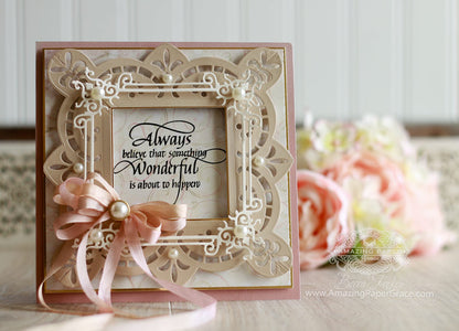 Shapeabilities Dies Laced with Love / Suajes de Corte Marco Floral Descontinuado Spellbinders
