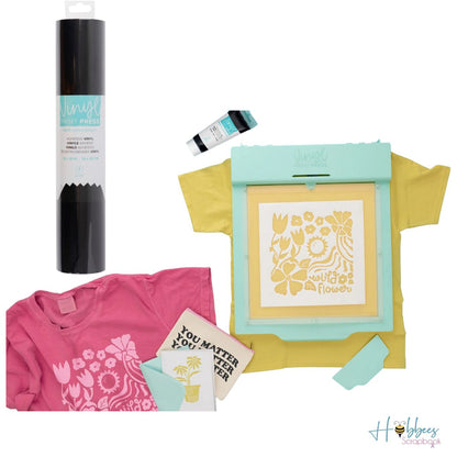 Vinyl Print Press 10&quot; / Vinil Termoadhesivo Negro Viniles We R Memory Keepers