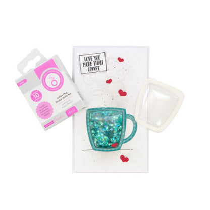 Coffee Mug Shaker Refill  / 10 Blisters de Taza de Café o Té Adornos / Embellishments Tonic Studios