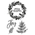 Peace & Joy Clear Acrylic Stamps / Sellos de Polímero Descontinuado Kaiser Craft