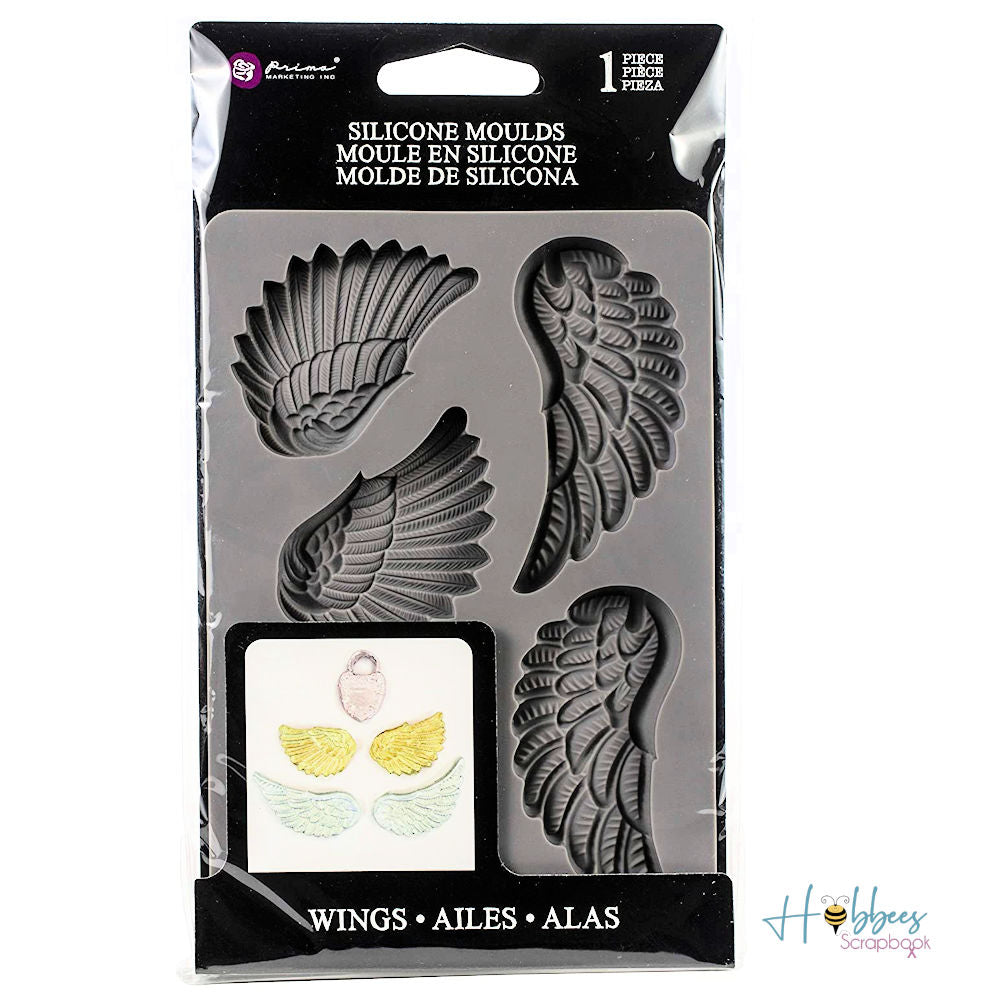 Re-Design Mould Wing &amp; Locket / Molde de Silicón Alas Descontinuado Prima Marketing