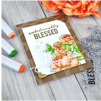 Peachy Clear Acrylic Stamps / Sellos de Polímero Sellos Kaiser Craft