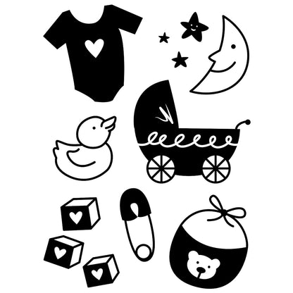 Embossing Baby Icons  / Folder de Grabado Iconos Bebé Folders de Grabado Darice
