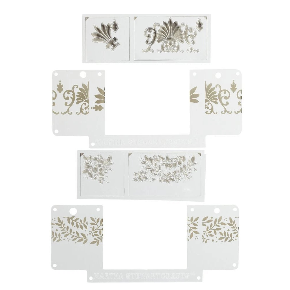 Stamp Around the Page Scrolls &amp; Boughs / Sellos para Marcar Alrededor de la Página Descontinuado Martha Stewart