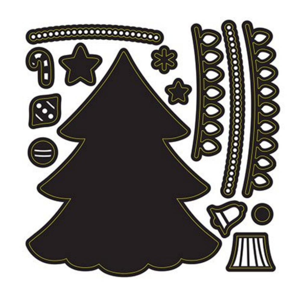 Build a Holiday Tree Die / Suaje de Arbol de Navidad Dados de Corte / Suajes / Troqueles Darice