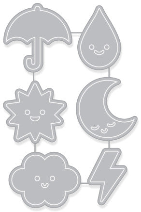 Wheather Icon Dies / Suaje de Íconos del Tiempo Descontinuado Hero Arts