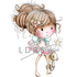 Cling Stamps Winnie Fairy Sparkle / Sello Cling de Muñeca Sellos LDRS Creative