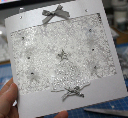 Whispers Silver Metallic Embossing Powder / Polvo de Relieve Plateado Descontinuado Darice