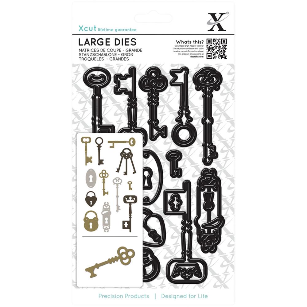 Locks and Keys Lager Dies / Suaje de Corte Cerraduras y Llaves Largas Descontinuado XCut