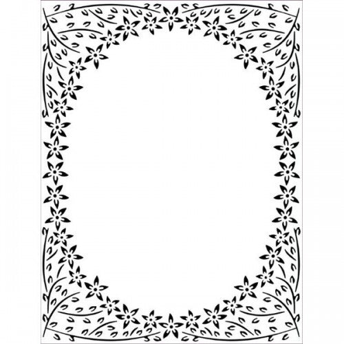Jasmine Frame Embossing Folder / Folder de Grabado Marco de Jazmín Descontinuado Creative Impressions