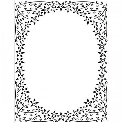 Jasmine Frame Embossing Folder / Folder de Grabado Marco de Jazmín Descontinuado Creative Impressions