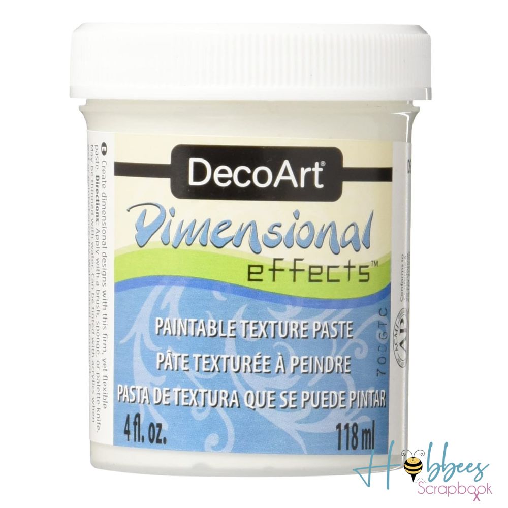 Dimensional Effects Texture Paste / Pasta de Textura de Efectos Dimensionales Pastas Texturizadoras y Medios Mixtos DecoArt