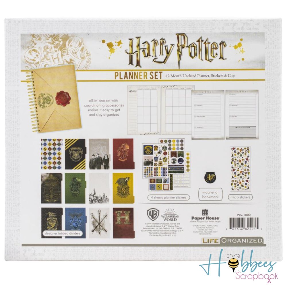 Harry Potter Planner Kit 12 Months /  Kit de Planificador para 12 meses Agendas y Journals Paper House