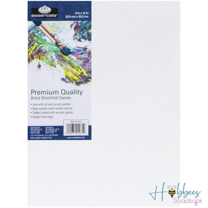 Stretched Canvas 9 x 12 / Lienzo Premium Para Pintar Lienzos Essentials