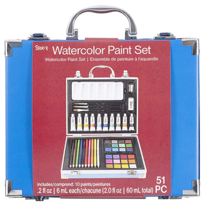 Studio 71 Watercolor Paint Set / Set de Acuarela 51 pzs. Descontinuado Darice