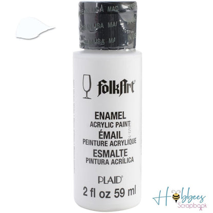 Enamel Paint Wicker White / Pintura de Esmalte Blanco Esmaltes Folk Art