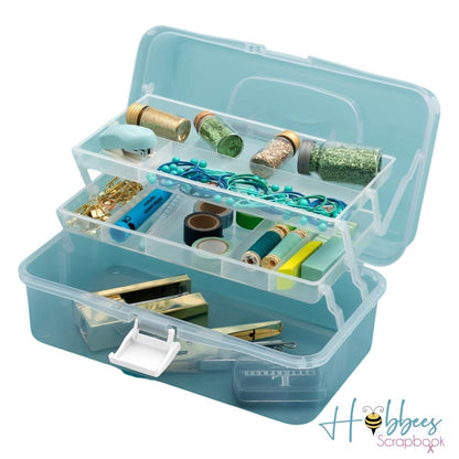Craft Tool Box Translucent Plastic Storage / Caja de Almacenamiento Almacenamiento y Organización We R Memory Keepers