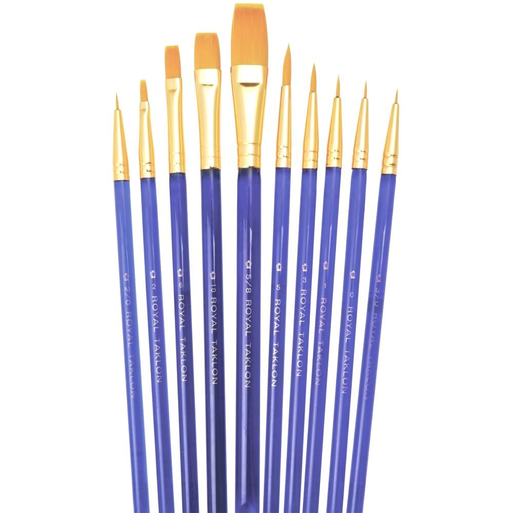 Gold Taklon Super Value Pack Brush Set / Juego de brochas Taklon Pinceles y Brochas Royal Langnickel