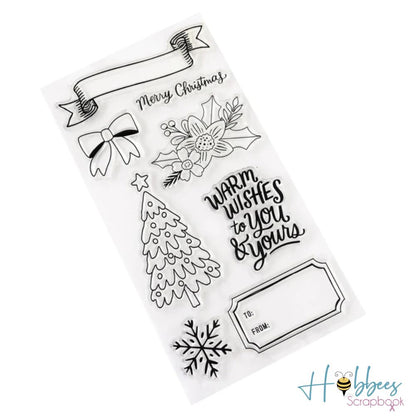 Mittens &amp; Mistletoe Acrylic Clear Stamps / Sellos de Acrílico Manoplas y Muérdago Sellos Crate Paper