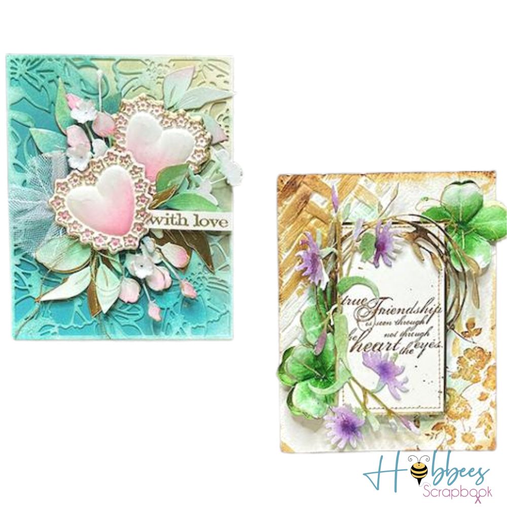 3D Textured Impressions Lucky Love / Folder de Grabado 3D Amor Suerte Descontinuado Sizzix