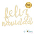 Frase Feliz Navidad de Metacrilato color Oro Espejo Adornos / Embellishments Hobbees