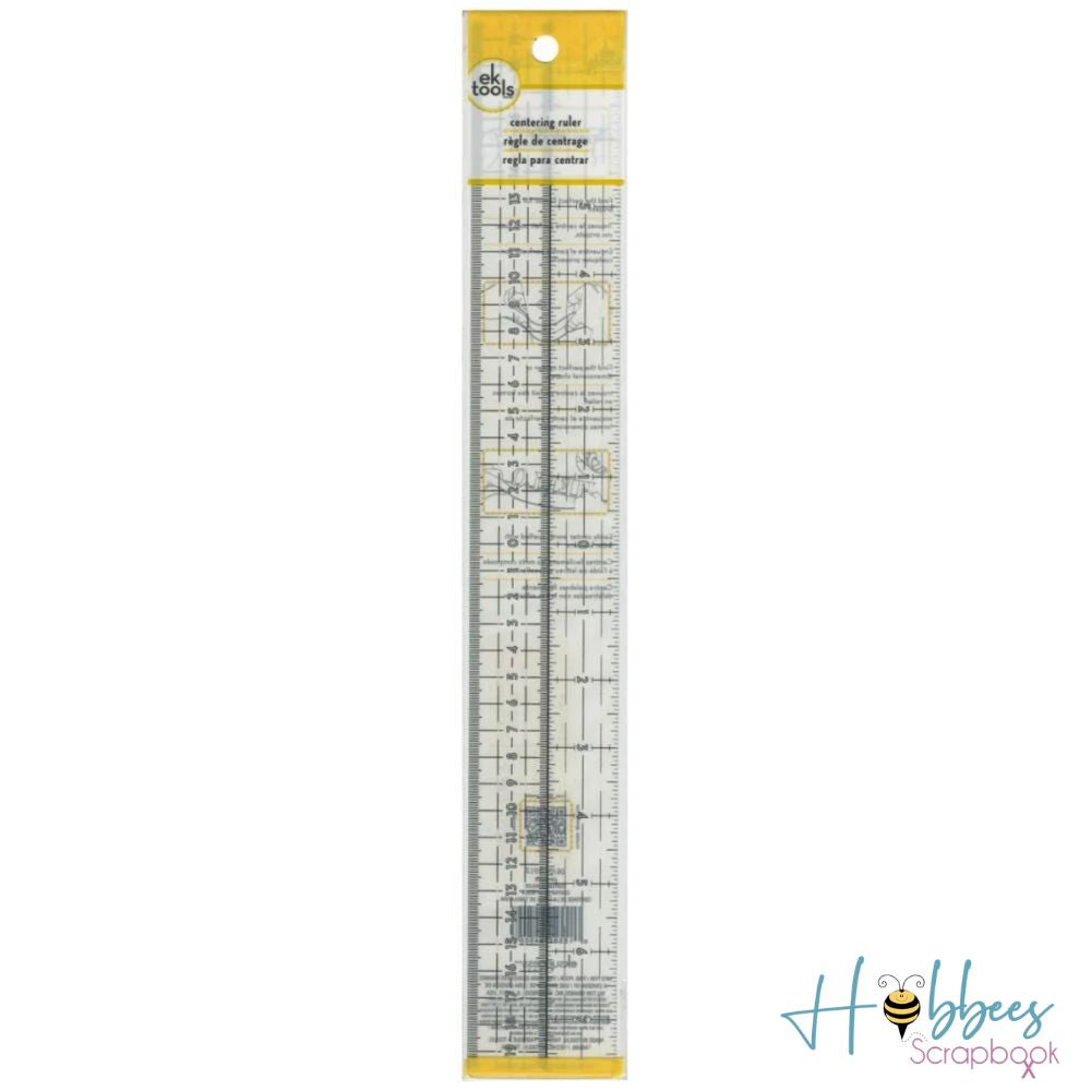 Centering Ruler / Regla de Centrado Flexible Herramientas Ek Tools