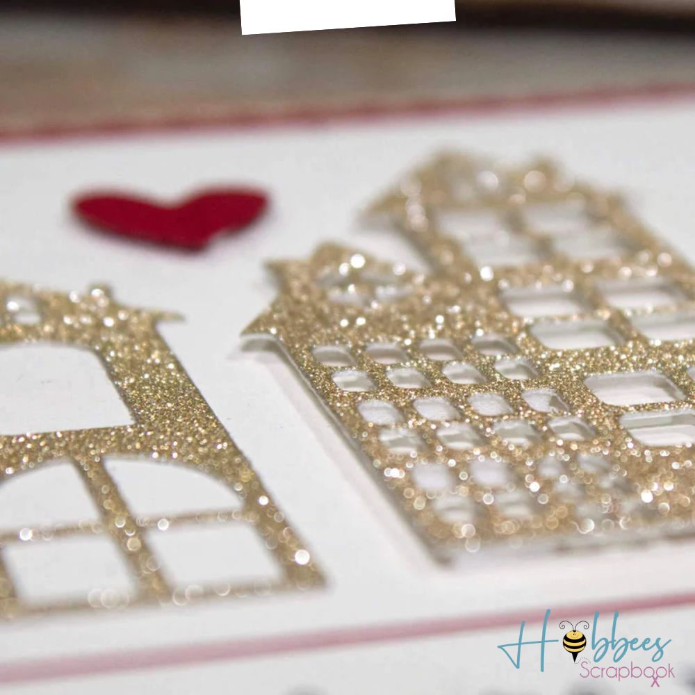 Gold Glitter Adhesive Cardstock / Cartulina Adhesiva Dorada con Brillitos Descontinuado Darice